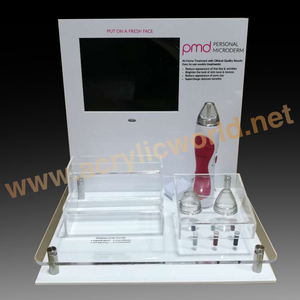 ที่ตั้งโชว์ขวดน้ำหอมอะคริลิคพร้อมจอ LCD ยืนแสดงเครื่องสำอางทำจากอะคริลิค - Product Image 4