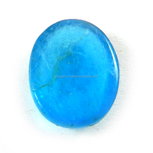 Quartz bleu 14x18mm ovale cabochon 2,30 grammes pierre précieuse de bonne qualité pour bijoux en argent - Product Image 2