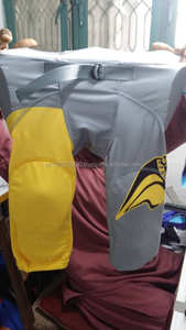 Maillots de football américain respirants personnalisés de grande taille à manches courtes finition tapis d'été Spandex/Polyester - Product Image 4