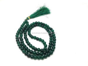 Mala al por mayor: Jade verde natural 6mm Jap Mala, collar de cuentas Mala, Rosario, lote al por mayor - Product Image 1
