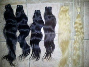 Sin caída y enredo Precio al por mayor 100% Extensión de cabello crudo brasileño Virgen sin procesar del templo del sur de la India - Product Image 6