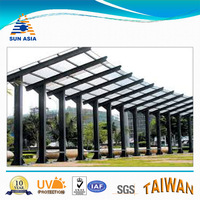 Plaque PC de performance SUN ASIA certifiée ISO 9001, épaisseurs 0,3 mm, 0,5 mm, 5 mm, protection UV, garantie 10 ans, découpe sur mesure