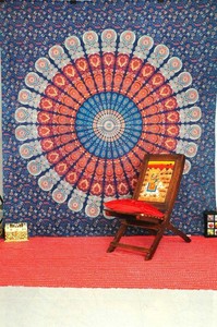 Tapiz Multiusos, Tapete de Yoga para Meditación, Precio Razonable, Algodón Orgánico, Borla Colorida, Mandala Redonda, Toalla de Playa Bohemia - Product Image 2