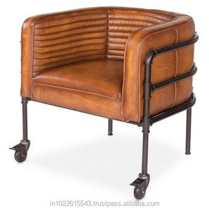 Estructura de tubo de Metal Industrial, sillón de cuero para sofá - Product Image 1