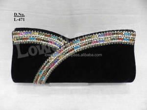 Bolso de mano de noche artesanal con lentejuelas brillantes para novias, de poliéster, para fiesta, para mujer - Product Image 2