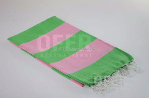 Double Pestemal Turkish Beach <b>Towels</b>, Hamam <b>Towels</b> Wholesale Salmon Yellow Rainbow Collection <b>Hammam</b> Peshtemal Peshtamal - Product Image 2