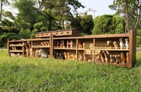 Promo Panas Figur Noah's Ark 88 Orang dari Kayu Kamper Buatan Tangan Merek XQ Skala 1:70 Dapat Disesuaikan L-47.25" L-15.75" T-17.3" 24kg