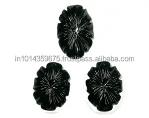 Natural AAA Carving black onyx Gemstone Material natural sculpture stone