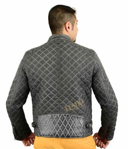 Chaqueta de Invierno Acolchada para Hombre, Estilo Motero, con Revestimiento, de Lona Resistente, Diseño de Moda Urbana, Logotipo Frontal Personalizado OEM - Product Image 2