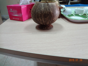 EUTECH Vietnam artesanía ecológica 100% taza de cáscara de coco pulido técnica impermeable para el hogar restaurante vajilla uso - Product Image 4