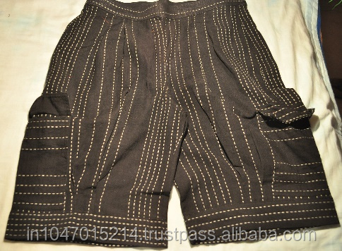 Половина пант сделан через 100% ручной работы хлопка