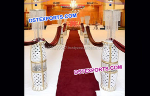 Columnas de Cristal Colgantes para Pasillos y Caminos de Boda - Color Personalizado, Diseño Moderno y Ligero - Product Image 2