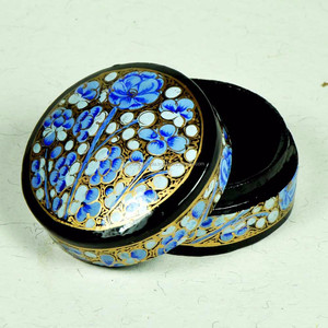 Tùy Chỉnh Thực Hiện Ấn Độ KASHMIR Giấy Mache Hộp Của Hình Dạng Tròn Và Sơn Tùy Chỉnh - Product Image 4