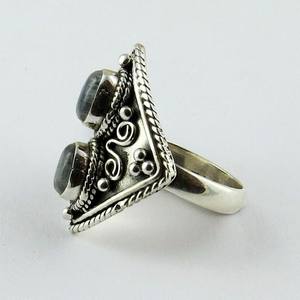 Instantáneo arcoíris-piedra lunar, anillos de plata de ley 925, proveedor de plata de ley - Product Image 4