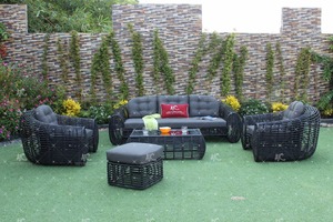 Conjunto de muebles de ratán polivinílico para jardín, conjunto de sofás de alta calidad, superventas - Product Image 2