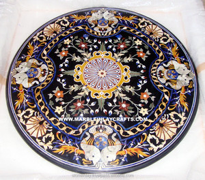 โต๊ะกาแฟสีดำคุณภาพเยี่ยม ผลิตจากท็อปโต๊ะหินอ่อนคุณภาพสูง - Product Image 1