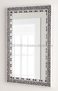 Mueble de Pared Moderno para Dormitorio, Diseño Industrial Abstracto con Incrustaciones de Hueso, Ecológico, Ajustable, Elegante, con Patrón Blanco y Negro - Product Image 2
