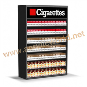 Présentoir à cigarettes personnalisé au sol coffrets de présentation à cigarettes en acrylique de grande taille en ventes - Product Image 6