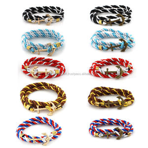 Trendy Handmade <b>Rope</b> Wristband Anchor <b>Bracelet</b> - Product Image 1
