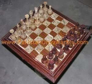 Juego de Ajedrez de ónix de diseño único, figuras de mármol talladas a mano, modelo de patrón de amor elegante para decoración del hogar - Product Image 2