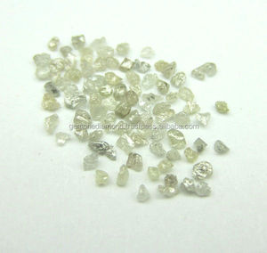 Rough Diamonds in Lot Natural 1.00 Mm to 2 Mm Size White, Gray Rough Diamond Jewelry, Industrial 100 % Natural Diamonds GD173