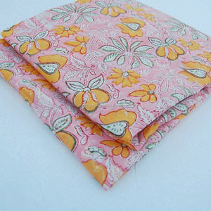 Tissu en voile de coton pur naturel de haute qualité, imprimé à la main, écologique, décoratif, pour la confection de robes, de rideaux et de sacs - Product Image 4