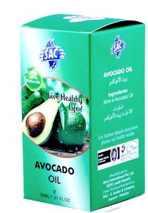 SAC 100% Huile essentielle d'avocat à base de plantes et naturelle 30ml Technologie de verre micro-courant pour les soins des cheveux et de la peau - Product Image 3