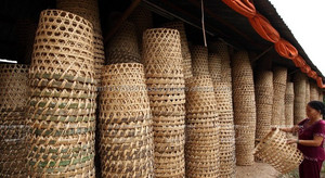 High Quality Big <b>Round</b> Bamboo <b>Baskets</b> Garden Harvested - Product Image 3