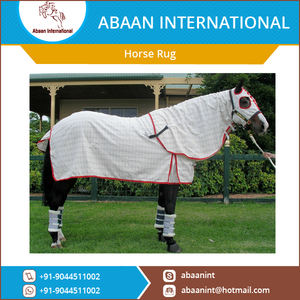 Couverture en coton pour cheval avec capuche, légère, respirante, drap d'été, couverture intégrale du cou, couverture d'écurie, durable, confortable, 2 sangles pour les pattes - Product Image 2