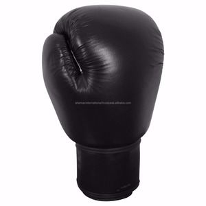 Shemax 2024 Gants de boxe en forme de conception personnalisée de l'entraînement de boxe de gymnastique en cuir noir Fitness rouge Logo en PVC personnalisé couleur MMA - Product Image 2