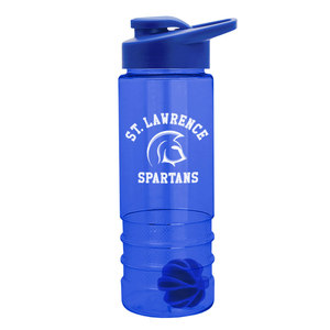 USA Made 24 oz Tritan <strong>Salute</strong> Shaker Bottle With <strong>Drink</strong>-Thru Lid - BPA-free, Features a Mixing Ball and Comes with Your logo - Product Image 6