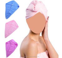 High Quality Organic Cotton Woven Plaid Customized Color Hair Turban Towel Quick Dry Water Absorbency Eco-Friendly Strong