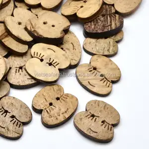 ¡La mejor oferta! Botón redondo de coco para malla, accesorio de malla con alto estándar de exportación y precio competitivo de VIETNAM 2023 - Product Image 2