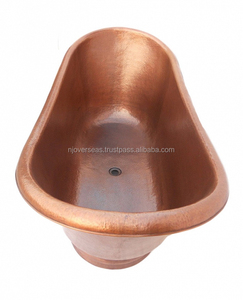 Baignoire de bain en cuivre Antique, 15 pièces, simple, résistant, fait à la main - Product Image 4