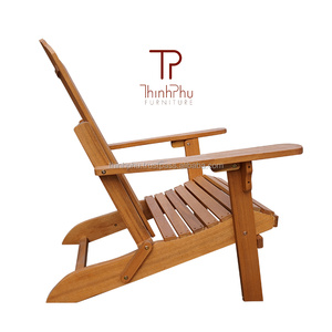 ADIRONDACK Chaise Repose-pieds Pliable Couleur Imprimé Eucalyptus Bois Design Contemporain pour Chambre Extérieur-Thinh Phu - Product Image 4