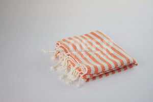 HURGADA – serviette antiparasitaire turque à rayures en coton biologique, couverture de plage de Collection arc-en-ciel - Product Image 2