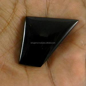 Gms-gemas sueltas para joyería, piedra Natural de chorro negra, cabujón con forma de lujo, 30x33mm, IG0502, 7,55 - Product Image 3
