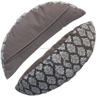 Coussins Zafu en coton uni brodé de fabrication indienne, amovibles, lavables, taille personnalisable, pour yoga et méditation