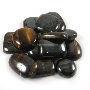 Oeil de tigre naturel en fer, 100 g, cabochon de forme libre, 14 pièces, pierres précieuses en vrac pour bijoux - Product Image 4