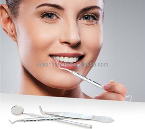 Juego de 4 Herramientas de Higiene Dental, Espejo Bucal, Raspador de Sarro, Instrumentos Dentales de Acero Inoxidable Plateado - Product Image 4