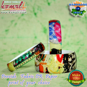 Pulsera de tela con impresión Digital laminada personalizada, joyería de disfraz, venta al por mayor - Product Image 3