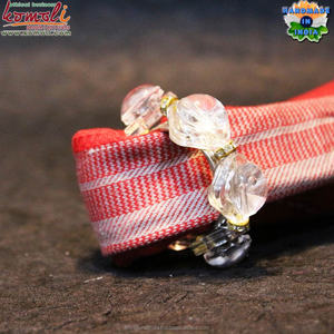 Elegant Handmade Clear Crystal Napkin Ring with Gold Accents Perfect Touch for Sophisticated Table Settings - Product Image 3