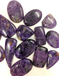 พลอยคาโบชองชาร์โรต์ธรรมชาติทรงผสมรูปทรงและขนาดทรงหลวมประดับด้วยคริสตัลอัญมณีสำหรับเครื่องประดับจี้อัญมณี - Product Image 1