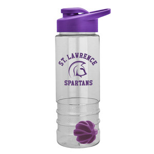 USA Made 24 oz Tritan <strong>Salute</strong> Shaker Bottle With <strong>Drink</strong>-Thru Lid - BPA-free, Features a Mixing Ball and Comes with Your logo - Product Image 4