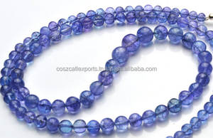 Natural Tanzanite Loose Beads 8mm Round Plain Tz Strand <b>Blue</b> <b>Crystal</b> Gemstone Certified <b>Bracelet</b> 4mm 6mm 10mm 3mm Sizes - Product Image 5