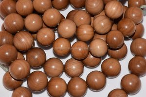 Cuentas de Sándalo Genuinas Marca Mala-Riddhi Siddhi, Color Marrón Dorado Oscuro Natural, Hechas en Rajasthan - Product Image 2