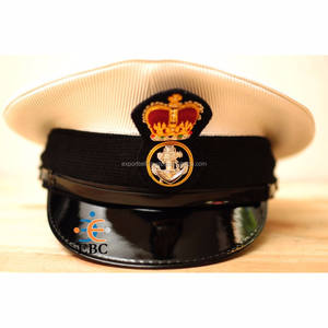 Wholesale 100% Eco-friendly High Quality Bandsman Parade Officer Hat <b>Caps</b> with <b>Cap</b> Badge Customized <b>Peak</b> <b>Caps</b> - Product Image 2