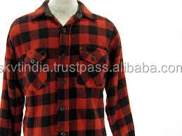 Chemise en flanelle de coton personnalisée pour hommes Chemise à carreaux légère à manches courtes imprimée OEM Chemises en gros bon marché - Product Image 3