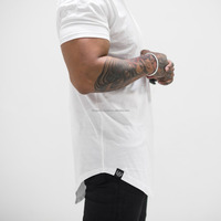 Camiseta de Hombre Talla Grande con Dobladillo Curvo, Transpirable y de Secado Rápido, 95% Algodón, 8% Elastano, Estampada