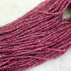 Perles de tourmaline rose facettées - Product Image 5